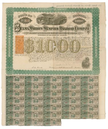 Lot #414 Nathan Bedford Forrest: KKK founder guarantees a bond in gold coin - Image 3