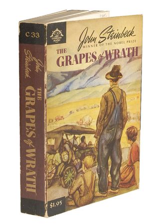 Lot #715 John Steinbeck: Desirable inscribed copy of his monumental masterpiece, The Grapes of Wrath - Image 1