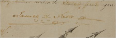 Lot #124 James K. Polk: Polk military appointment for a Mexican War veteran - Image 2