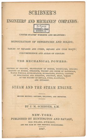 Lot #292 Theodore Judah: Railroad visionary’s text book - Image 1