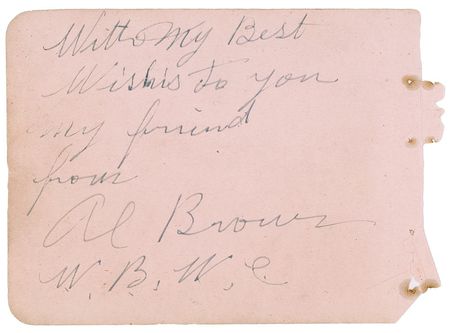 Lot #1314 ‘Panama’ Al Brown and Teddy Baldock Signature - Image 1