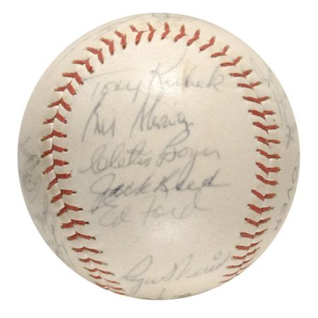Lot #1469 NY Yankees: 1961 lineup, including Maris, Howard, and Berra - Image 2