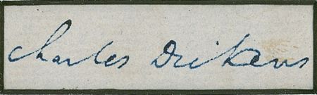 Lot #669 Charles Dickens Signature - Image 2
