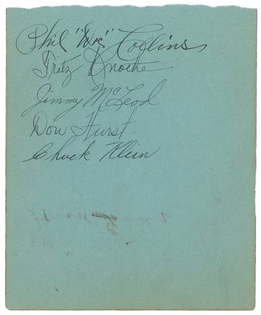 Lot #1431 Chuck Klein Signature - Image 1