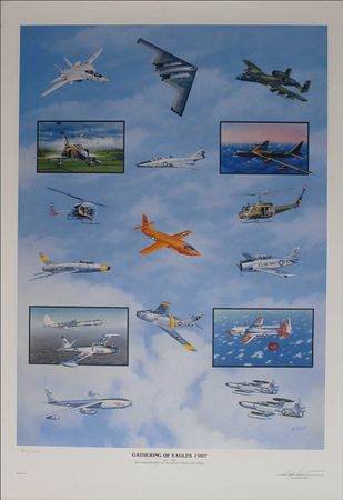 Lot #559 Gathering of Eagles, 1997 Lithograph - Image 2