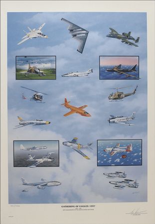 Lot #416 Gathering of Eagles, 1997 Lithographs - Image 2