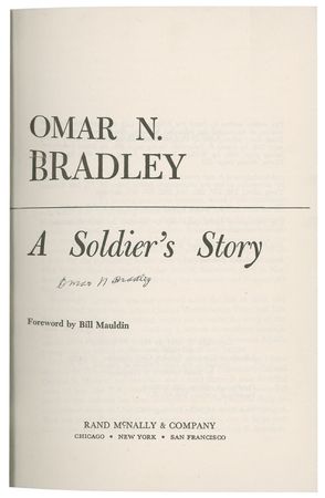 Lot #398 Omar Bradley Book - Image 2