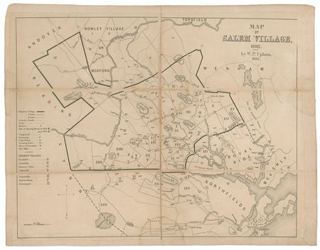Lot #352 Salem Witch Trials: Salem Witchcraft?including a document signed by Samuel Parris?an invaluable piece of New England history! - Image 3