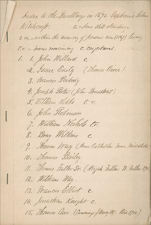 Lot #352 Salem Witch Trials: Salem Witchcraft?including a document signed by Samuel Parris?an invaluable piece of New England history! - Image 5