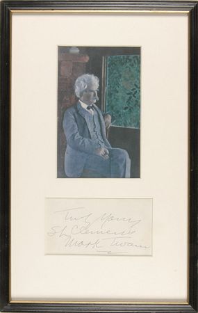 Lot #661 Samuel L. Clemens: Highly-prized Clemens ?double? signature - Image 1