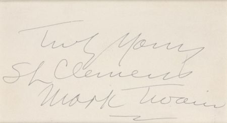 Lot #661 Samuel L. Clemens: Highly-prized Clemens ?double? signature - Image 2