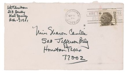 Lot #25 Bill Clinton: Early letter from the future