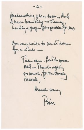 Lot #25 Bill Clinton: Early letter from the future president: “I have been only to Juarez, hardly a proper perspective for me” - Image 3