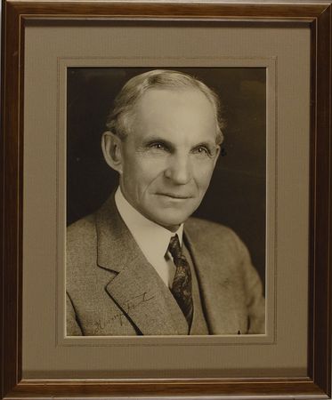 Lot #256 Henry Ford: Distinguished portrait of the automotive visionary - Image 1