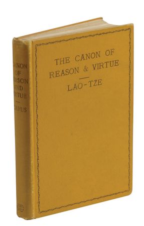 Lot #588 Charles Lindbergh: The Canon of Reason and Virtue by Lao-Tze, from Lindbergh’s personal library - Image 1