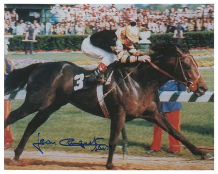 Lot #1411 Horse Racing: Jean Cruguet Signed Photographs - Image 1
