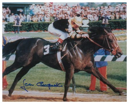 Lot #1411 Horse Racing: Jean Cruguet Signed Photographs - Image 2