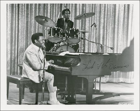 Lot #844 Fats Domino Signed Photographs - Image 1
