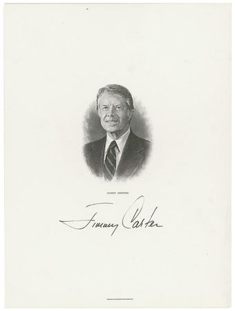 Lot #16 Jimmy Carter Engraving