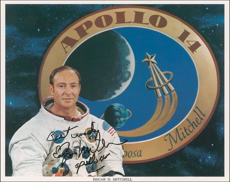 Lot #602 Edgar Mitchell Signed Photographs - Image 1