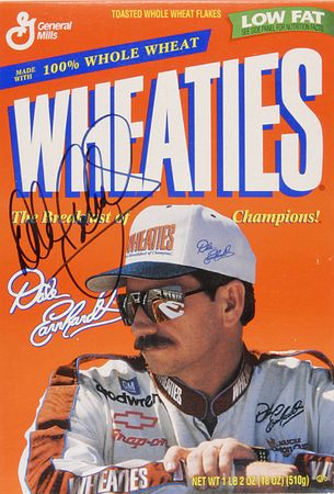 Lot #1343 Dale Earnhardt Wheaties Box - Image 1