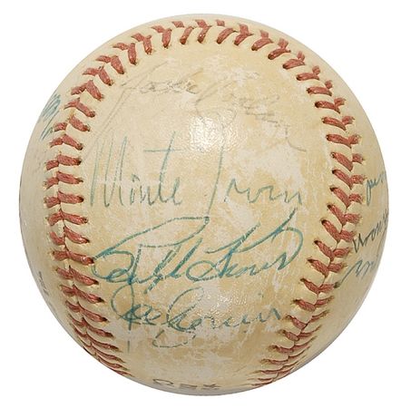 Lot #1289 Baseball Hall of Famers Baseball - Image 1