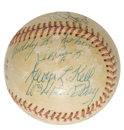 Lot #1289 Baseball Hall of Famers Baseball - Image 5