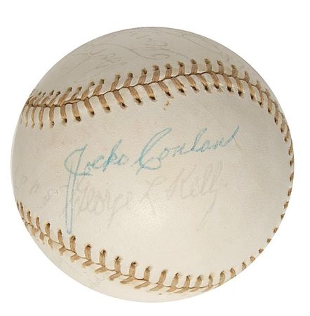 Lot #1290 Baseball Hall of Famers Baseball - Image 1