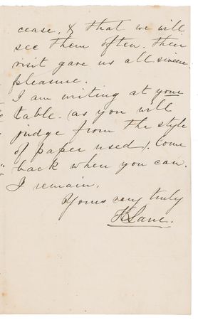 Lot #98 Harriet Lane: Outgoing ?First Lady?s? first-person account to fear gripping the country in April 1861??the causes made it quite necessary for you to go but we all hope that the alarm may soon cease? - Image 3