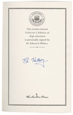 Lot #277 Edmund Hillary Book - Image 2