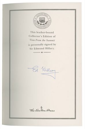 Lot #278 Edmund Hillary Book - Image 2