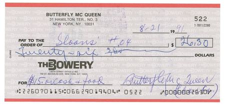 Lot #1097 Gone With the Wind: Gable and McQueen Checks - Image 1