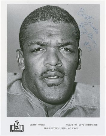 Lot #1282 Baltimore Colts Hall of Famers Signed Photographs - Image 2