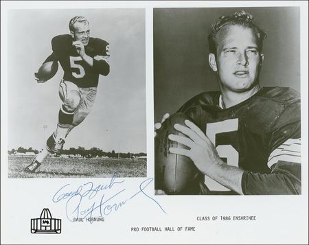 Lot #1393 Green Bay Packers Hall of Famers Signed Photographs - Image 1