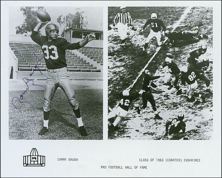 Lot #1366 Football Hall of Fame Quarterbacks Signed Photographs - Image 1