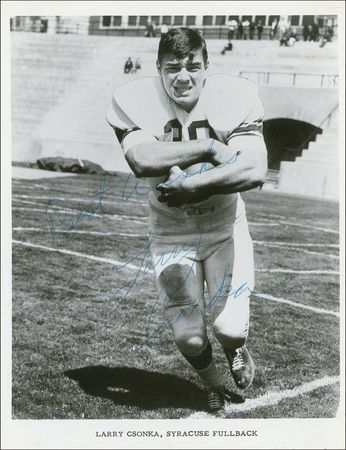 Lot #1369 Football Hall of Famers Signed Photographs - Image 1