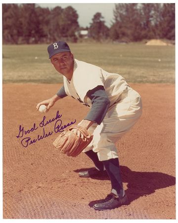 Lot #1293 Baseball Hall of Famers Signed Photographs - Image 2
