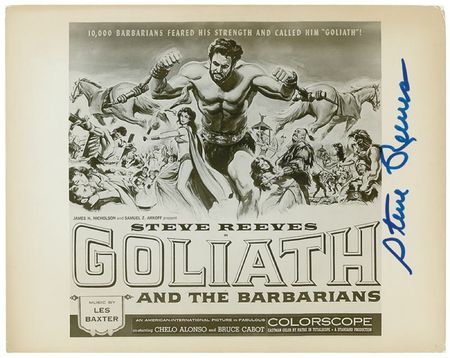 Lot #1196 Steve Reeves Signed Photographs - Image 1