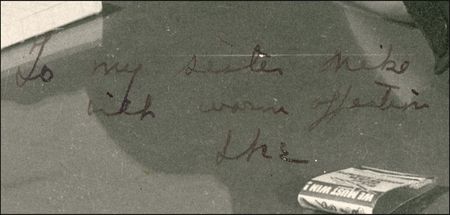 Lot #40 Dwight D. Eisenhower: “To my sister Mike, with warm affection Ike” - Image 2