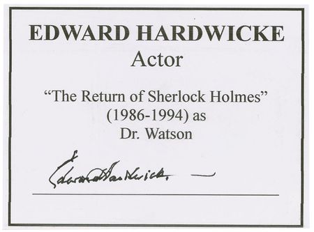 Lot #1218 Sherlock Holmes: Brett and Hardwicke Signatures - Image 2