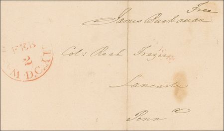 Lot #7 James Buchanan Free Frank