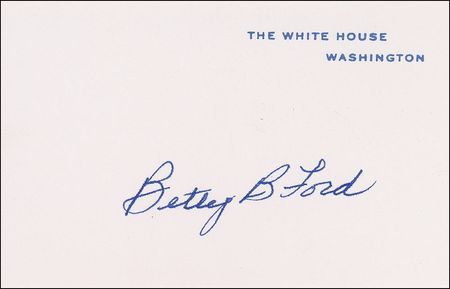 Lot #55 Gerald and Betty Ford Mock White House Cards - Image 2