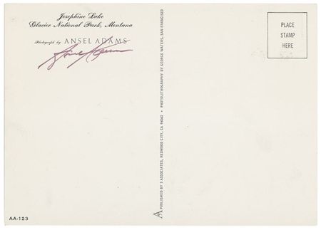 Lot #645 Ansel Adams Signed Photograph - Image 2