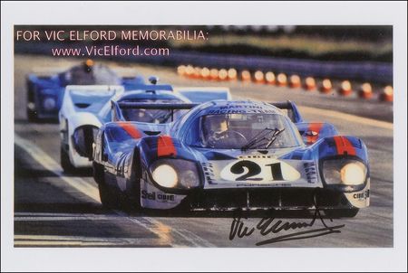 Lot #1344 Vic Elford Signed Photographs - Image 2