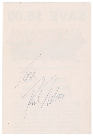 Lot #908 Rick Nelson Signature - Image 1