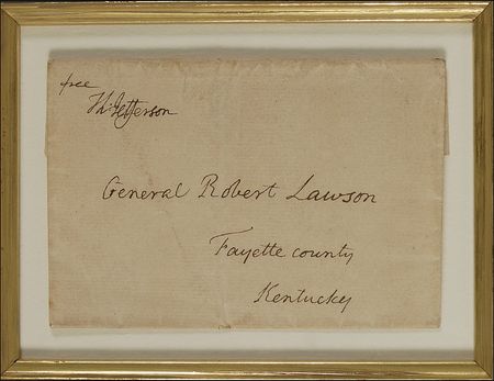 Lot #78 Thomas Jefferson: Choice Jefferson free frank to a Revolutionary War general - Image 2