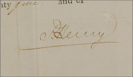Lot #273 Patrick Henry: Bold document from a supremely influential and radical patriot - Image 1