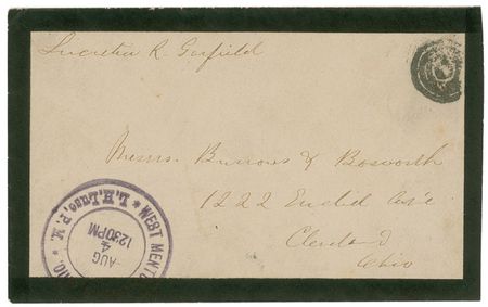 Lot #59 Lucretia Garfield Free Franks - Image 1
