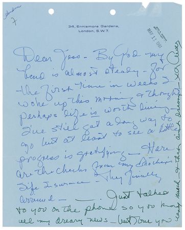 Lot #1091 Ava Gardner: ?I woke up this morning & thought perhaps life is worth living? - Image 1