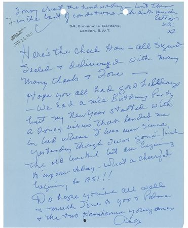 Lot #1091 Ava Gardner: ?I woke up this morning & thought perhaps life is worth living? - Image 2